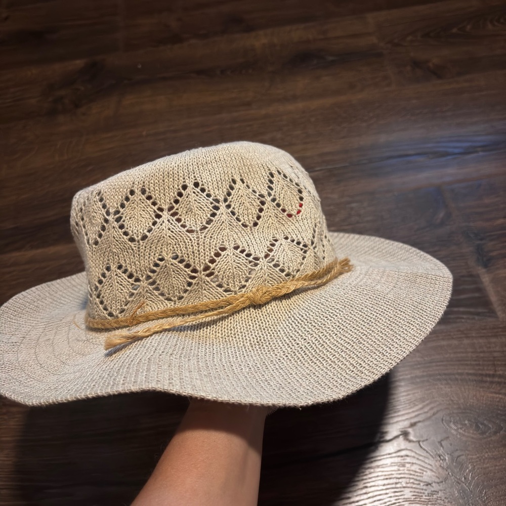 Free People Havana Style Tan Fedora floppy Hat - Picture 5 of 9